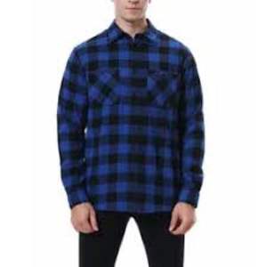 Vente en gros Chemise en flanelle à carreaux en coton à manches longues personnalisée pour hommes Chemises en flanelle à col montant respirantes pour l'hiver - Product Image 6