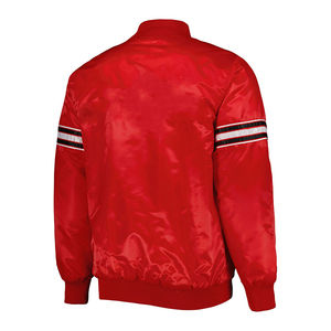 Chaqueta de satén completa para hombre, chaqueta de invierno impermeable de último diseño de satén transpirable de alta calidad, chaqueta universitaria de satén para hombre - Product Image 2