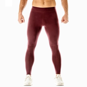 Leggings de pantalons de yoga personnalisés pour hommes Design de guêtres solides Motif de legging personnalisable pour hommes - Product Image 1