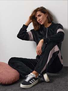 Survêtement solide et décontracté personnalisé pour hommes 100% coton veste zippée respirante avec pantalon droit et poches couleurs personnalisées - Product Image 3