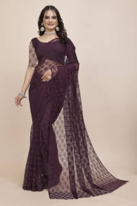 Élégant Saree de Bollywood en soie imprimé floral pour femmes avec pièce de chemisier pour les festivals de fête à porter quotidiennement en été - Product Image 2