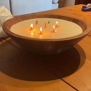 Cuenco de cera de madera con forma de estrella hecho a mano personalizado para decoración del banquete de boda, cuenco de masa de madera de alta calidad, cuenco para hacer velas de madera - Product Image 3