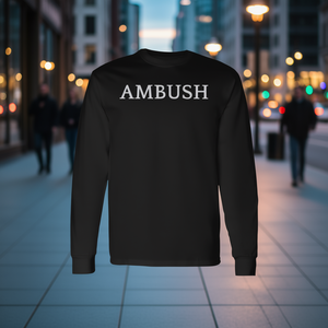 Camiseta de Manga Larga con la Palabra 'AMBUSH' en Inglés, Ropa Promocional - Product Image 3