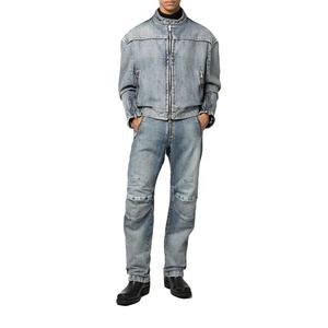 Ensembles pour hommes biker rock revival deux pièces ensemble hommes biker veste en jean et jean - Product Image 3