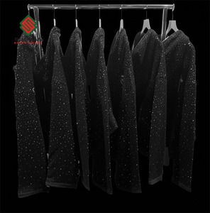 Sudadera con Capucha de Punto, Impermeable, Antiarrugas, con Pedrería Negra, para Invierno |   Sudadera de Lujo Estilo Urbano |   Estilo gótico punk rock - Product Image 5