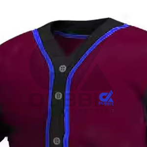 Uniforme de Béisbol Personalizado de Alta Calidad y Transpirable para Hombres Adultos, 100% Poliéster, Logotipo Personalizado, Cuello en V, Servicio OEM - Product Image 4