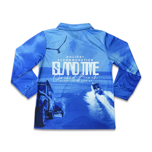 Estilo deportivo de alta calidad Camisetas de sublimación de protección solar de manga larga de alta calidad para hombres Diseño de impresión Ligero - Product Image 2