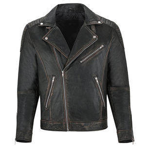 Collar Fashionable Men's Clothing Jacket PU Leather Jacket Fashion Men Spring, Autumn, Solid <b>Stand</b> Winter Wear Warm Jackets - Product Image 1