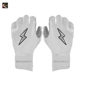 Guantes de Bateo de Béisbol Profesionales Bruce Bolt de Alta Calidad, Puños Largos, Cuero Dividido Premium, Antideslizantes, Logotipo y Diseño Personalizados - Product Image 2