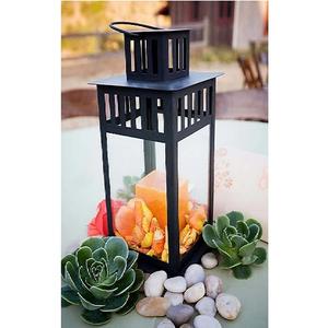 Verre décoratif pour la maison et fer lanterne marocaine fer suspendu couleur noir et marron enduit pour chambre chambre et salle de séchage utilisée - Product Image 5