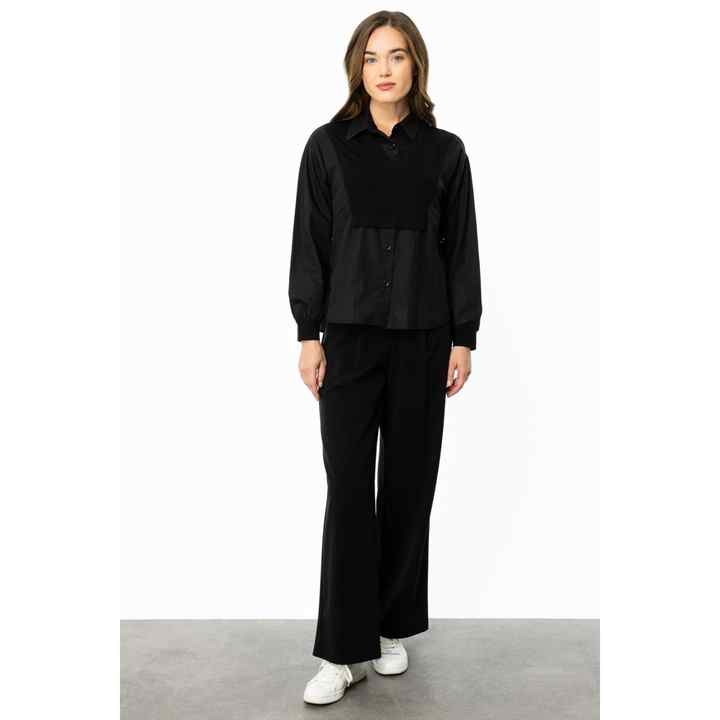 Ten Shirt Collar Blouse