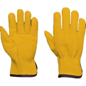 Customizable Logo New Design Safety <b>Gloves</b> Sheep Grain Leather Comfortable Abrasion Heat Resistant for Garden Driving - Product Image 2