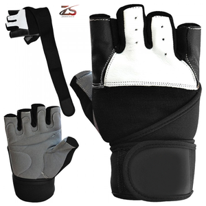 2025 Pakistan fait demi-doigts gants de gymnastique pour musculation haltérophilie cyclisme en plein air Fitness entraînement en cuir entraînement - Product Image 4