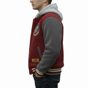 Veste de baseball en molleton brodée en chenille de qualité supérieure, personnalisée, pour hommes, best-seller, veste universitaire pour hommes - Product Image 4