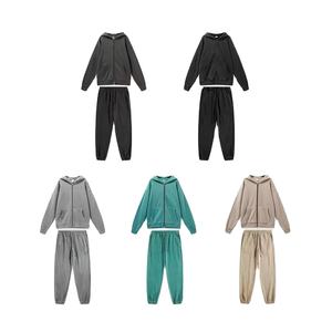 Survêtement élégant de haute qualité à fermeture éclair pour hommes, ensemble de jogging avec logo personnalisé, ensemble pantalons de survêtement et sweat à capuche, survêtements pour hommes et personnalisation - Product Image 1