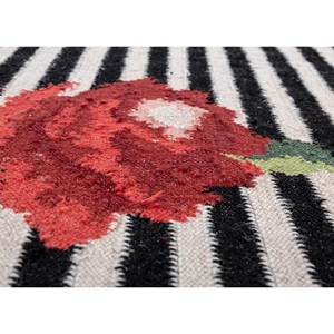 พรมขนสัตว์ทอลายเรียบอัลฮัมบรา สีเทาและสีดำ ลายพิมพ์-ADWL-13235 - Product Image 3