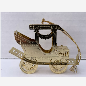 Exhibidor de Adornos Navideños de Hierro Forjado con Acabado Dorado, Color y Tamaño Personalizables, Artesanía Navideña Única - Product Image 5