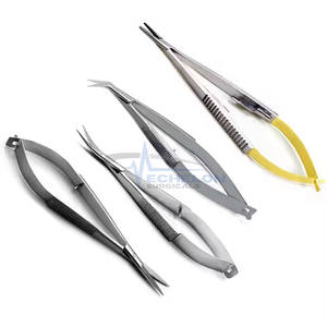 Castroviejo Micro Noyes Juego de instrumentos de tijera dental Soporte de aguja de sutura oftálmica Instrumentos quirúrgicos de Bahía de salud manual - Product Image 5