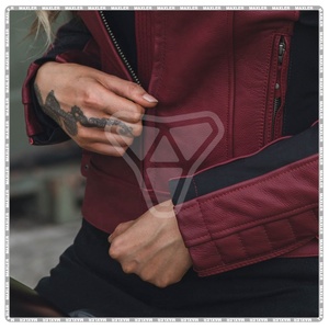 Blouson de moto en cuir de vachette pour homme, design respirant, équipement de protection blindé de haute qualité, fermeture éclair, pour motards Ducati - Product Image 4