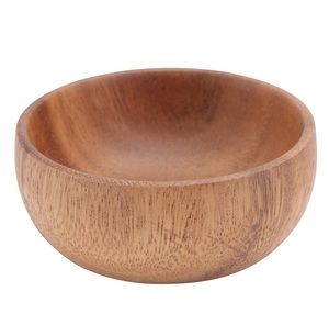Tazón de Madera de Acacia Hecho a Mano de Alta Calidad, Forma de Tazón para Servir, Tamaño Personalizado, Producto para Servir Ensaladas y Alimentos, Mejor Fabricante - Product Image 1