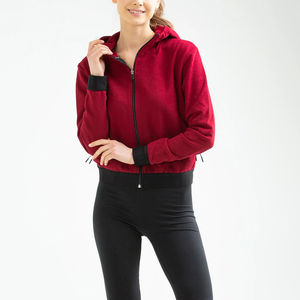 Sweat à capuche zippé pour femme, coupe classique, en molleton 100% coton épais, manches longues, chaud, imprimé personnalisé sur le devant, style streetwear, 2026 Best - Product Image 1