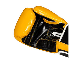 ถุงมือมวยหนัง PU แฟชั่นสำหรับฝึกศิลปะการต่อสู้ใหม่สีดำสีแดงโลโก้ OEM วัสดุสีไทยประเภทคนผู้ใหญ่ - Product Image 3