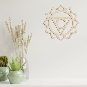 Faizacraft Carré En Bois Mur Art Sculpté Géométrie Sacrée Cristal Grille Découpé Au Laser Tenture Ornement En Gros - Product Image 3