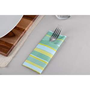 Salviette Monouso Verdi 40x40cm con Stampa Linde, Tovaglioli Tascabili Kanguro, Morbidi e Asciutti, 480 Pezzi, B2B - Product Image 1