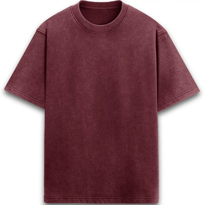 Camiseta Extra Grande de Algodón 100% Pesado, Personalizada con Estampado, Estilo Urbano, Vintage, Lavado Ácido, para Hombre - Product Image 6