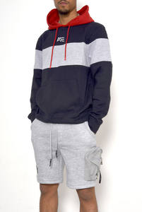 เสื้อฮู้ดบล็อกสีแบบกำหนดเองสำหรับผู้ชาย สไตล์สตรีทแวร์ เสื้อสวมหัว |   รับผลิตแบบ OEM |   ผู้จัดจำหน่ายขายส่ง - Product Image 4