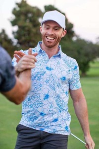 ใหม่2025เสื้อผ้ากอล์ฟเสื้อโปโลผ้าไหมนมสำหรับผู้ชายเสื้อกอล์ฟลายพิมพ์ซับลิเมชันเป็นมิตรกับสิ่งแวดล้อมดีไซน์แบบกำหนดเอง - Product Image 5