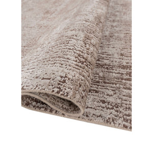 Alfombra Rectangular Abstracta Entropy Ivory de Lana y Seda de Bambú Anudada a Mano para Sala de Estar, Hogar y Auto, Modelo AKWB-3612 - Product Image 2