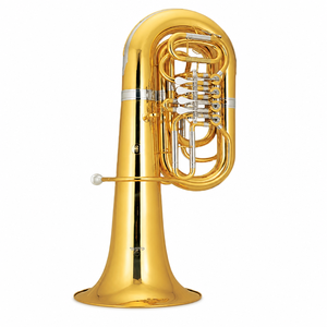 <span class=keywords><strong>Tuba</strong></span> JINBAO JBBB-300 con válvulas rotatorias, instrumento de latón con acabado en níquel plateado para actuaciones de banda - Product Image 3