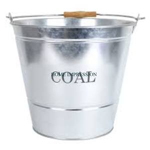 Cendres en métal Seau à charbon résistant à la corrosion Stockage durable pour cheminée Cendres galvanisées de haute qualité disponibles aux prix les plus bas - Product Image 3