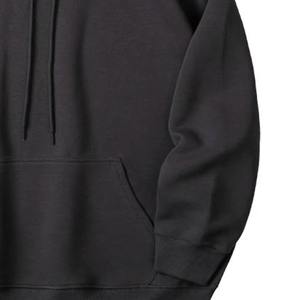 Sudadera con capucha de calidad superior para hombre para invierno, ropa de gran tamaño con patrón sólido personalizado con diseño de logotipo frontal - Product Image 4