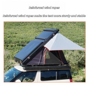 Tente de toit rigide en aluminium à ouverture automatique, en tissu Oxford imperméable quatre saisons, personnalisable, double couche, protection UV50+, à prix abordable - Product Image 3