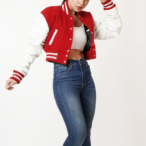 2025แจ็กเก็ตแฟชั่นสำหรับผู้หญิงสไตล์อินเทรนด์เสื้อครอปแขนยาวเสื้อบอมเบอร์เสื้อแจ็คเก็ตสตรี - Product Image 3