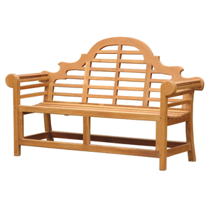 Banc de jardin en bois de teck moderne et contemporain de 180 cm Wembley pour la salle à manger, le parc et l'entrée de l'hôtel. - Product Image 2