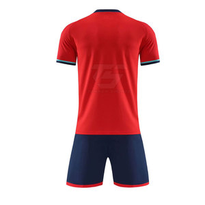 Conjunto de camisetas y pantalones cortos de fútbol transpirables con cintura elástica, ajuste cómodo, adecuado para partidos competitivos - Product Image 2