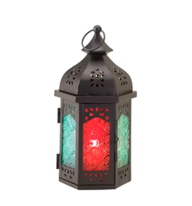 Moroccan Metal & Glass Decorative Hanging Lantern <b>Marvelous</b> Lantern Festival Decor <b>Lighting</b> Decor at Reasonable Price - Product Image 3