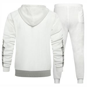 Ensemble de survêtement de sport décontracté pour homme, très vendu, en spandex/coton, respirant, en polaire, pour la salle de sport, le jogging - Product Image 4