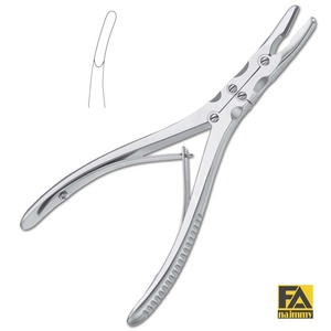MARQUARDT BONE RONGEUR Instruments orthopédiques chirurgicaux incurvés de haute qualité à double action de 200mm (8 ") - Product Image 2