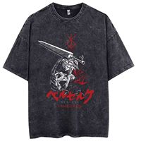 T-shirt en jean personnalisé unisexe coupe ample finition vintage 100 % coton pour homme, écologique, respirant, style hip-hop, faible MOQ - 100+
