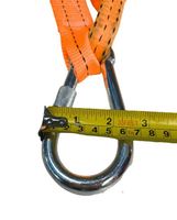 Sangles d'arrimage à cliquet en polyester sur mesure avec crochet en D, certifiées GS, pour le maintien de cargaison