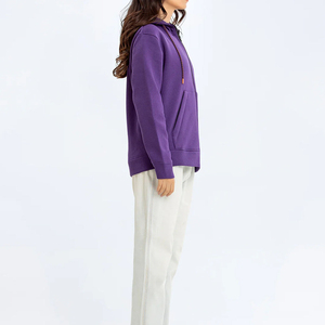 Sudadera con Capucha para Mujer, Holgada, Informal, con Cremallera, para Invierno, con Logotipo Estampado, Transpirable, 100% Algodón, Manga Larga, Secado Rápido - Product Image 4