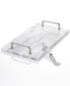 Plateau en marbre de style luxueux, idéal pour la décoration intérieure haut de gamme et les espaces intérieurs sophistiqués - Product Image 5