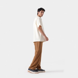 Vente en gros de t-shirt avec logo de marque personnalisé 100% coton t-shirt blanc pour hommes t-shirts unis décontractés pour hommes avec motif d'impression numérique - Product Image 4