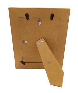 Trendy Decorative Item <b>Multi</b> Tone Chevron <b>Frame</b> Featuring Distressed Wood And Ocean Blue Stripes Perfect For A Stylish Gift - Product Image 2