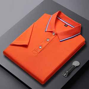 Camiseta personalizada de talla grande para hombre de alta calidad 100% algodón para Polo diseño bordado Casual manga corta transpirable Jersey - Product Image 1