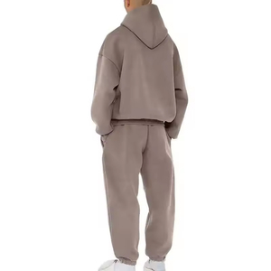 Fabricante Jogging Suit 100 _ Cotton Fleece Sweat Suit Heavy Weight Pullover Blank Baggy Oversized Sweatsuit - Product Image 4